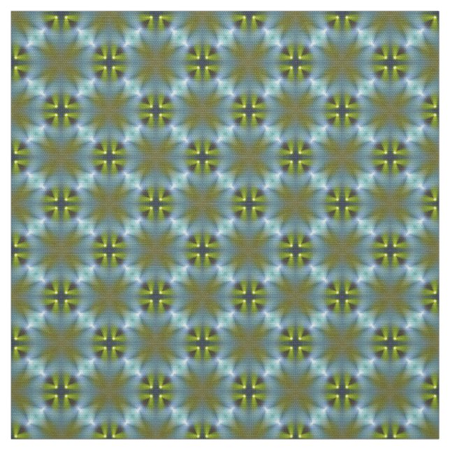 Glitch2 Blue Green Crafts Fabric (Swatch)