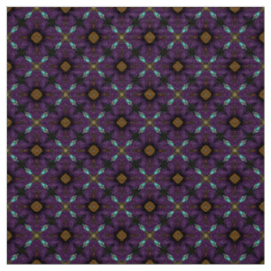 Glitch2 Brown and Blue tile pattern fabric