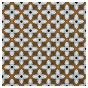 Glitch2 Brown Light Gray Cross Pattern Pima fabric