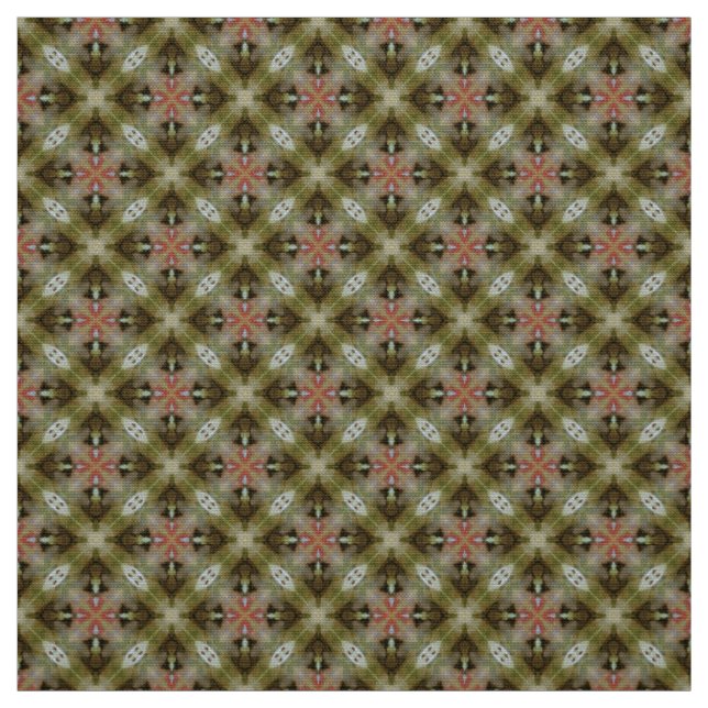 Glitch2 Brown Quilting Crafts Fabric (Swatch)