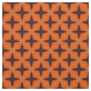 Glitch2 Brown star tiled pattern fabric