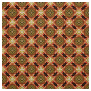 Glitch2 Brown Yellow Quilting crafts Fabric