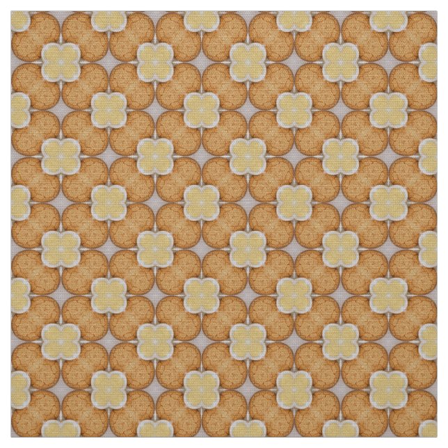 Glitch2 Cookies and eggs Fabric (Swatch)