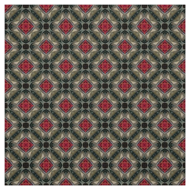 Glitch2 Dark multi-colour pattern furniture fabric (Swatch)