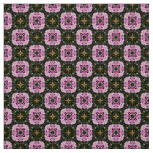 Glitch2 Green and pink tile pattern fabric
