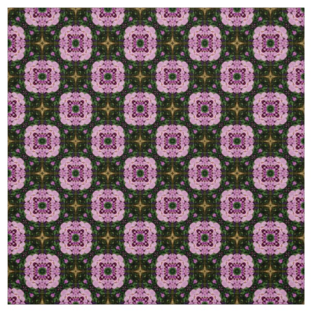 Glitch2 Green and pink tile pattern fabric (Swatch)