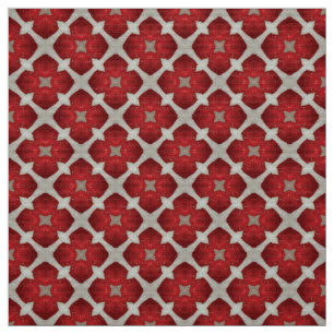 Glitch2 Red Grey Furniture Fabric