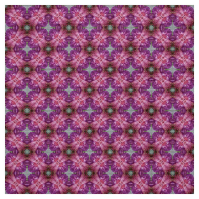 Glitch2 Red violet purple pattern fabric (Swatch)