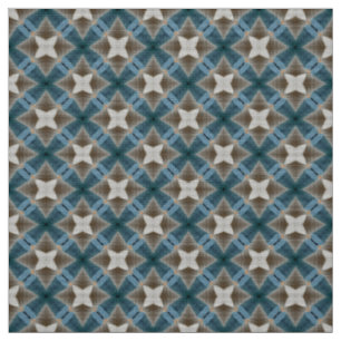 Glitch2 Steel blue Olive tile pattern fabric