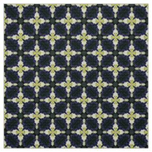 Glitch2 Yellow and Teal tile pattern fabric