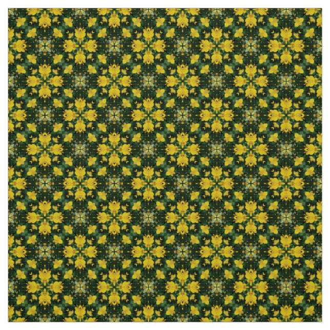 Glitch2 Yellow Green furniture fabric (Swatch)