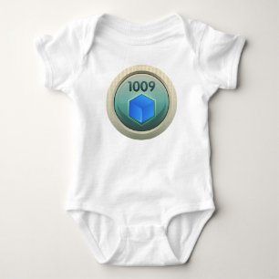 Glitch: achievement fine refiner blue class baby bodysuit