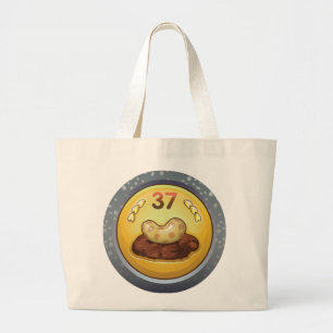 Glitch: achievement johnny anyseed large tote bag