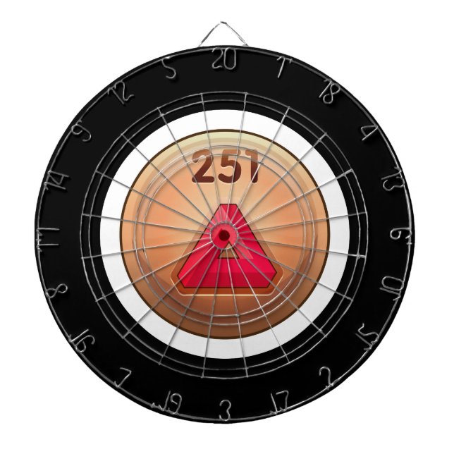 Glitch Achievement minor refiner red class Dartboard (Front)