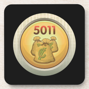 Glitch Achievement moneybags Coaster