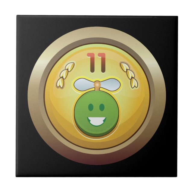 Glitch Achievement numismatizer gryphon class Ceramic Tile (Front)