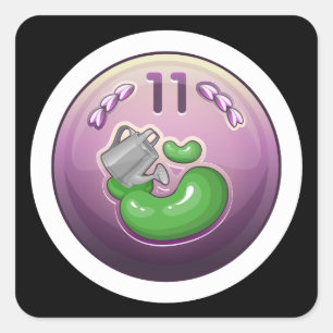 Glitch Achievement rainmaking noob Square Sticker