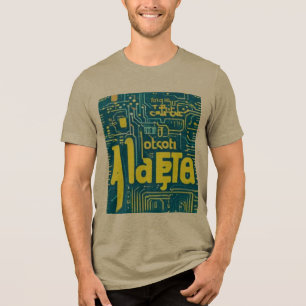 Glitch Alphabet Tri-Blend Shirt