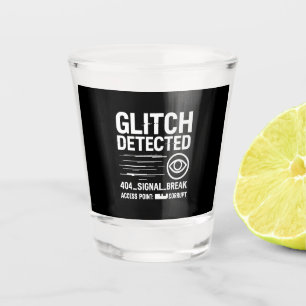 GLITCH DETECTED - Corrupted Signal Transmission Shot Glass