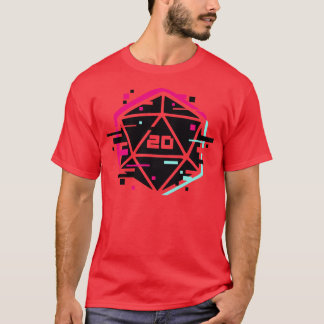 Glitch Dice D20 T-Shirt