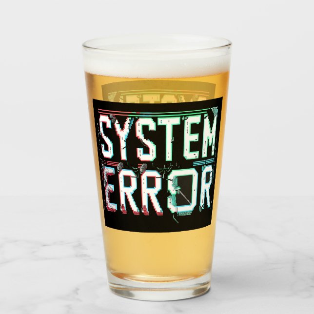Glitch Font System Error, Cyberpunk Pixel  Glass (Back Filled)