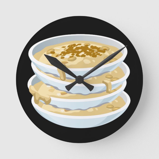 Glitch Food applejack Round Clock (Front)