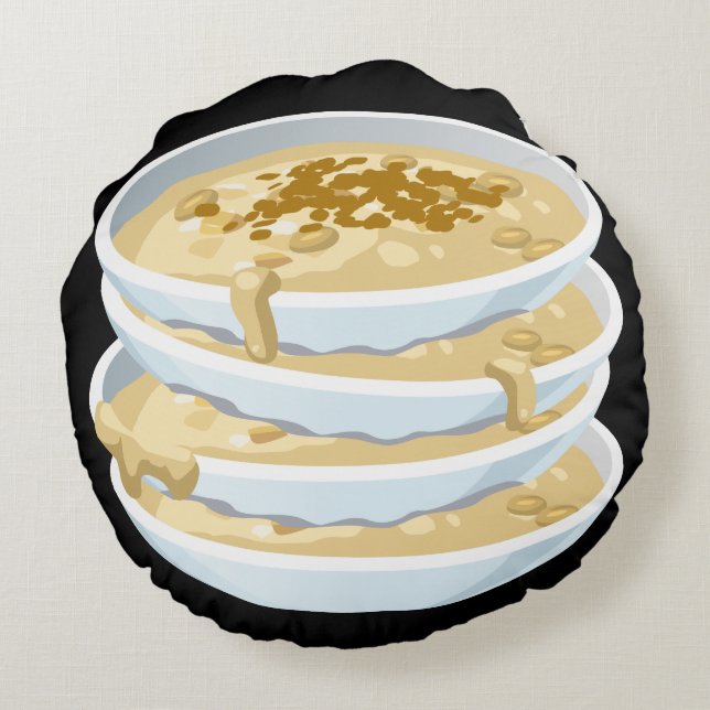 Glitch Food applejack Round Cushion (Back)