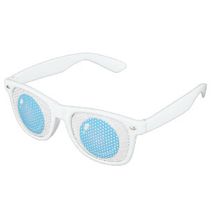 Glitch Food blue bubble Retro Sunglasses