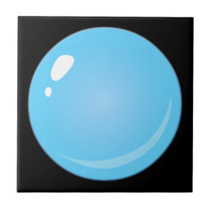 Glitch Food blue bubble Tile