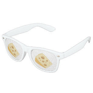Glitch Food cheese stinky Retro Sunglasses