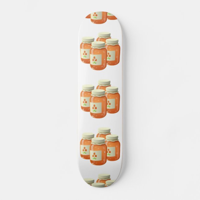 Glitch Food cloudberry jam Skateboard (Front)