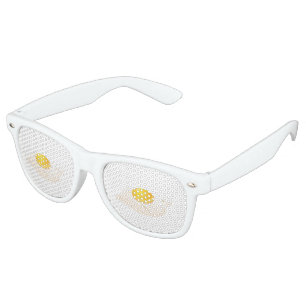 Glitch Food fried egg Retro Sunglasses