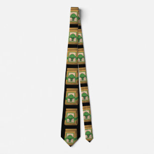 Glitch Food green Tie