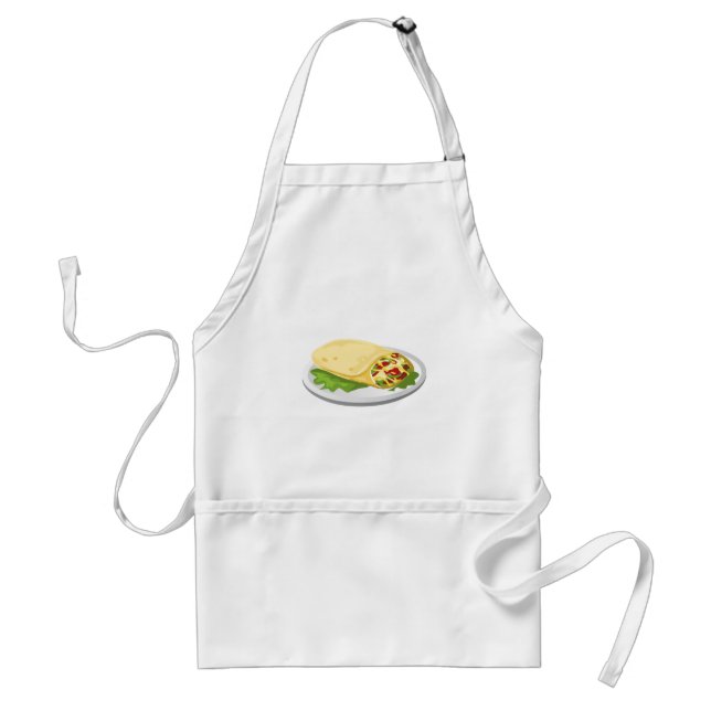 Glitch Food kind breakfurst burrito Standard Apron (Front)
