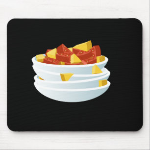 Glitch Food lazy salad Mouse Pad