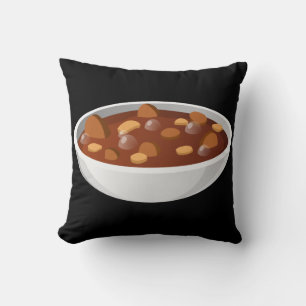 Glitch Food meat gumbo Cushion