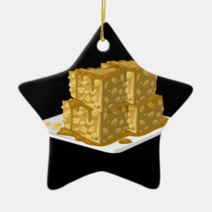Glitch Food oaty cake Ceramic Tree Decoration