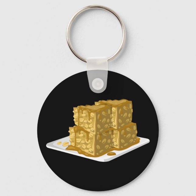 Glitch Food oaty cake Key Ring (Front)