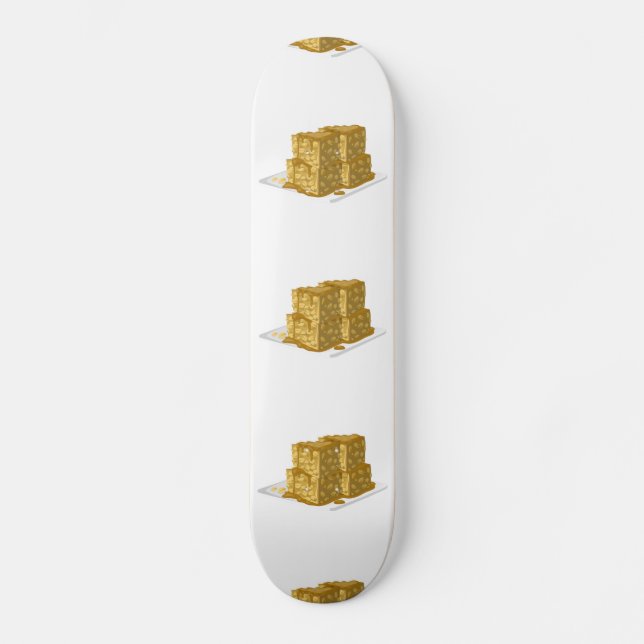Glitch Food oaty cake Skateboard (Front)