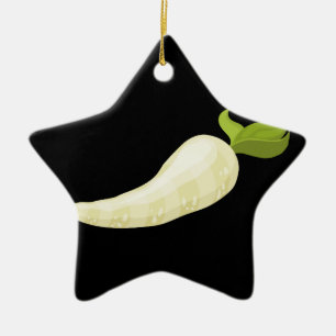 Glitch Food parsnip Ceramic Tree Decoration