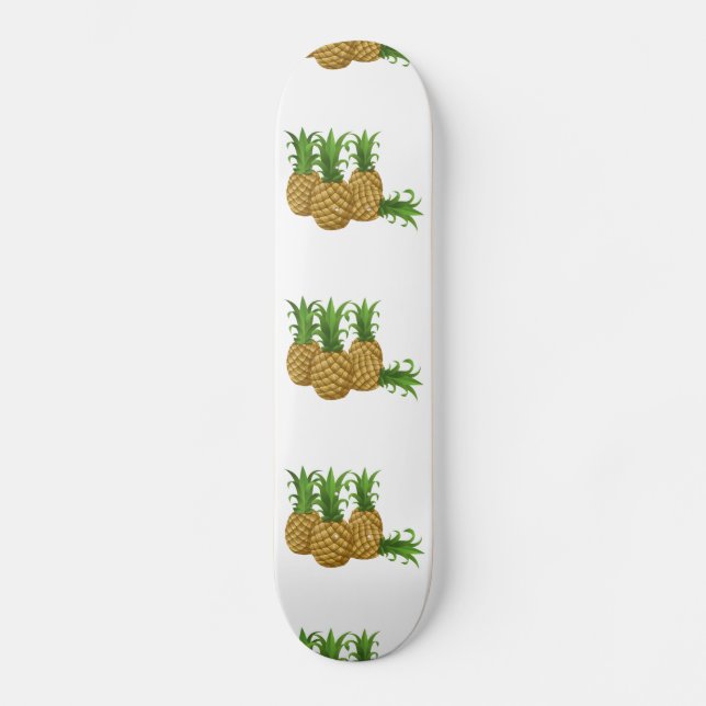 Glitch Food pineapple Skateboard (Front)