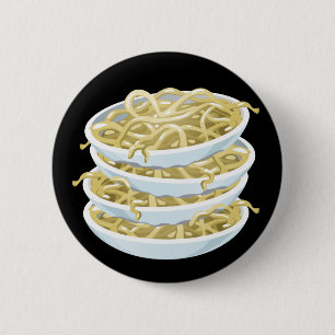 Glitch Food plain noodles 6 Cm Round Badge