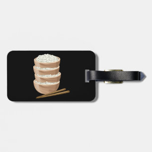 Glitch Food proper rice Luggage Tag