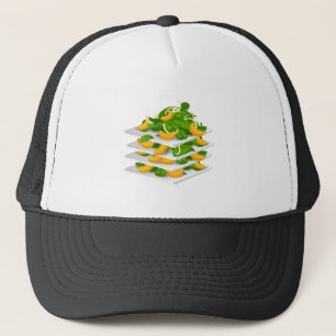 Glitch Food spinach salad Trucker Hat