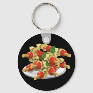 Glitch Food super veggie kebabs Key Ring