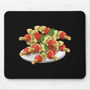 Glitch Food super veggie kebabs Mouse Pad