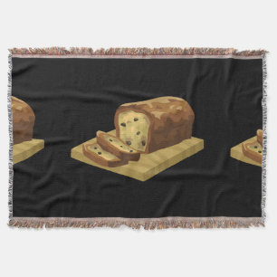 Glitch Food swank zucchini loaf Throw Blanket