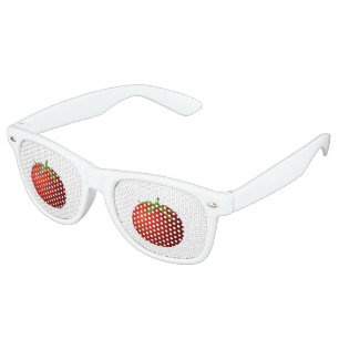 Glitch Food tomato Retro Sunglasses