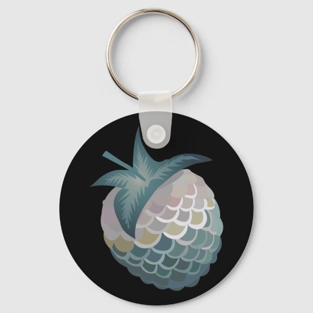 Glitch Food tuna berry Key Ring (Front)