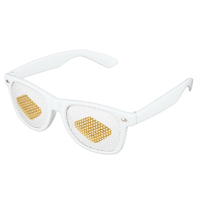 Glitch Food waffles Retro Sunglasses (Angled)